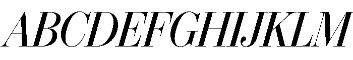 IvyBodoni Medium Italic Font UPPERCASE