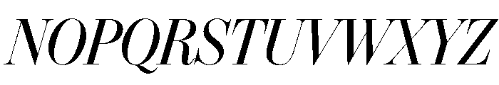 IvyBodoni Medium Italic Font UPPERCASE