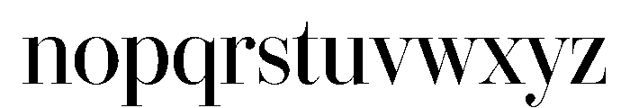 IvyBodoni Medium Font LOWERCASE