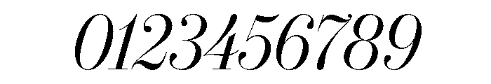 IvyBodoni Regular Italic Font OTHER CHARS