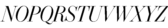IvyBodoni Regular Italic Font UPPERCASE