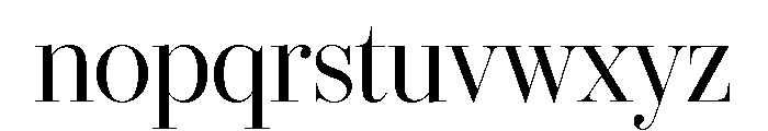IvyBodoni Regular Font LOWERCASE