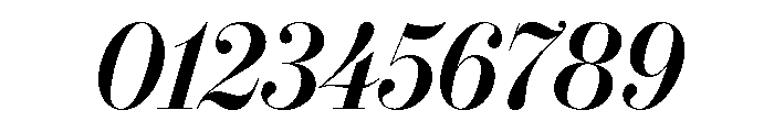 IvyBodoni Semi Bold Italic Font OTHER CHARS