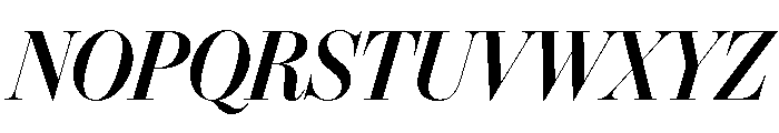 IvyBodoni Semi Bold Italic Font UPPERCASE
