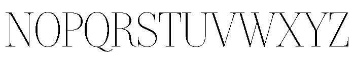 IvyBodoni Thin Font UPPERCASE