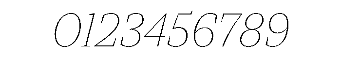 Ivybodoni Extra Light Italic Font OTHER CHARS