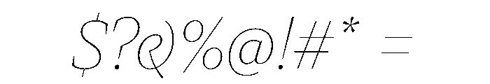 Ivybodoni Extra Light Italic Font OTHER CHARS