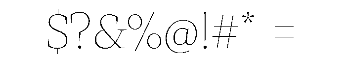 Ivybodoni Extra Light Font OTHER CHARS
