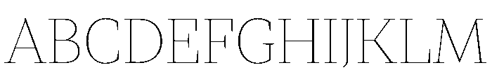 Ivybodoni Extra Light Font UPPERCASE
