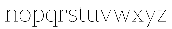 Ivybodoni Extra Light Font LOWERCASE