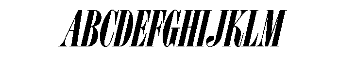 Ivybodoni Heavy Italic Font UPPERCASE