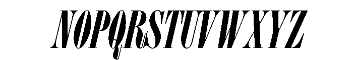 Ivybodoni Heavy Italic Font UPPERCASE