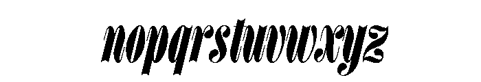 Ivybodoni Heavy Italic Font LOWERCASE