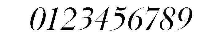Ivybodoni Italic Font OTHER CHARS