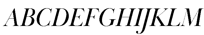 Ivybodoni Italic Font UPPERCASE