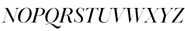 Ivybodoni Italic Font UPPERCASE