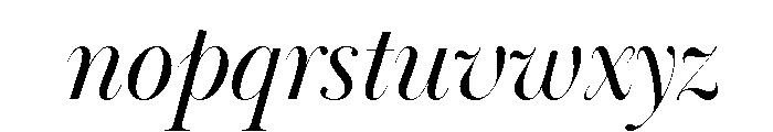 Ivybodoni Italic Font LOWERCASE
