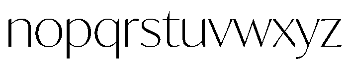 Ivymode Variable Extra Light Font LOWERCASE