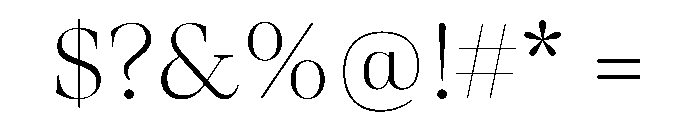 Ivymode Variable Regular Font OTHER CHARS