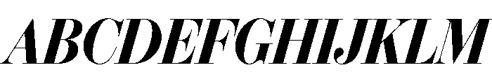 IvyBodoni Bold Italic Font UPPERCASE