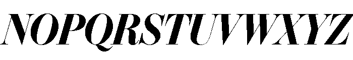 IvyBodoni Bold Italic Font UPPERCASE