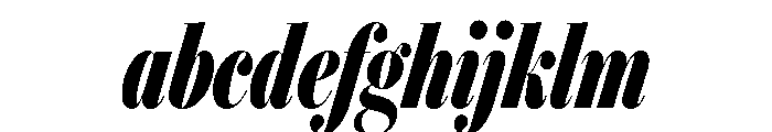 IvyBodoni Condensed Bold Italic FONT