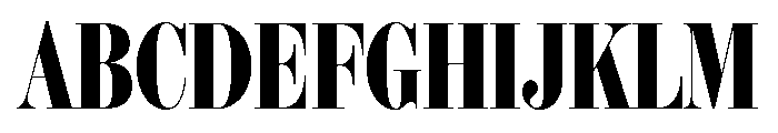 IvyBodoni Condensed Bold Font UPPERCASE