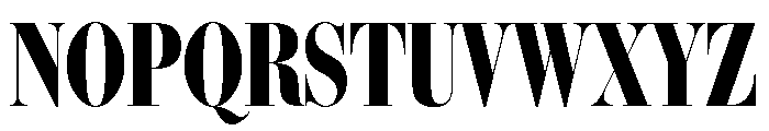 IvyBodoni Condensed Bold Font UPPERCASE