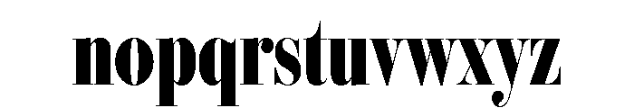 IvyBodoni Condensed Bold Font LOWERCASE