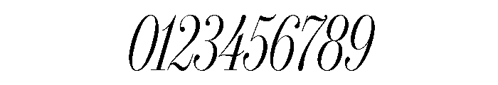 IvyBodoni Condensed Light Italic Font OTHER CHARS