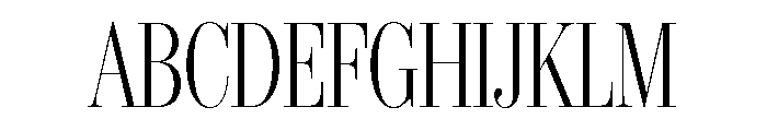 IvyBodoni Condensed Light Font UPPERCASE