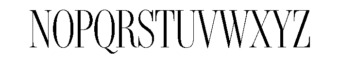 IvyBodoni Condensed Light Font UPPERCASE