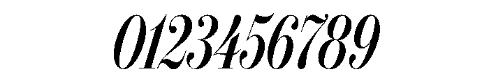IvyBodoni Condensed Medium Italic Font OTHER CHARS