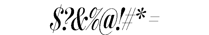 IvyBodoni Condensed Medium Italic Font OTHER CHARS
