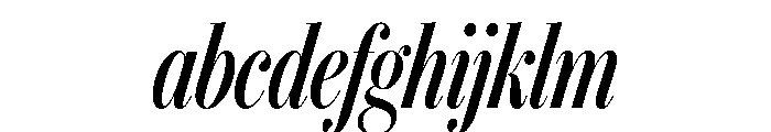 IvyBodoni Condensed Medium Italic FONT