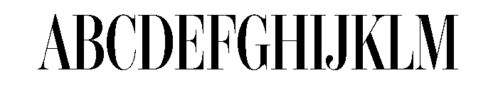 IvyBodoni Condensed Medium Font UPPERCASE