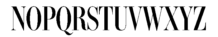 IvyBodoni Condensed Medium Font UPPERCASE
