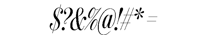 IvyBodoni Condensed Regular Italic Font OTHER CHARS