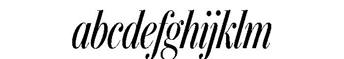 IvyBodoni Condensed Regular Italic FONT