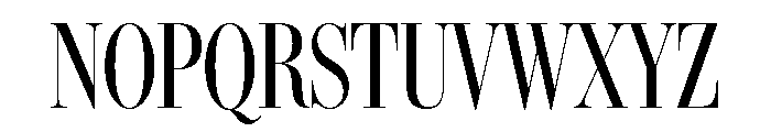 IvyBodoni Condensed Regular Font UPPERCASE