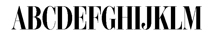 IvyBodoni Condensed Semi Bold Font UPPERCASE