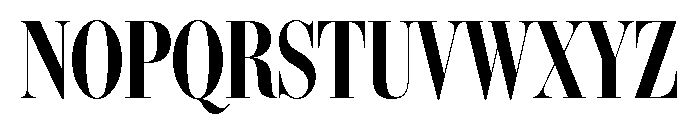 IvyBodoni Condensed Semi Bold Font UPPERCASE