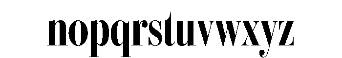 IvyBodoni Condensed Semi Bold Font LOWERCASE