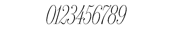 IvyBodoni Condensed Thin Italic Font OTHER CHARS