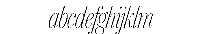 IvyBodoni Condensed Thin Italic FONT