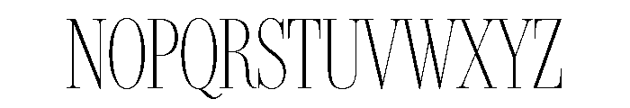IvyBodoni Condensed Thin Font UPPERCASE