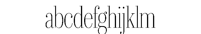 IvyBodoni Condensed Thin FONT