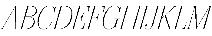 IvyBodoni Italic Font UPPERCASE