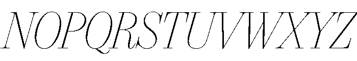 IvyBodoni Italic Font UPPERCASE