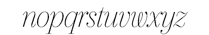IvyBodoni Italic Font LOWERCASE
